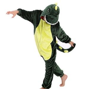 Dinosaur PJs/ COSTUME  in fleece- 3/4 Y.O